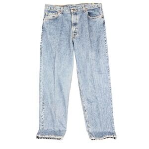 Levis 550 Relaxed Fit Tapered Leg Light Wash Blue Denim Mens Jeans 36x30